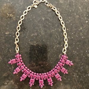 Maroon Statement Necklace